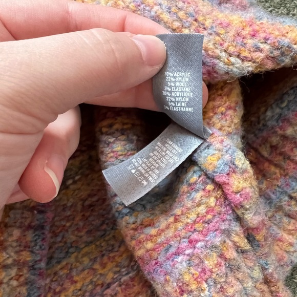 Aerie Oversized Chunky Knit Sweater Womens Small Colorful Pastel - Picture 2 of 5